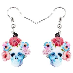 Halloween Day Of The Dead Dangle Earrings